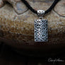 Bamboo Leaves Sterling Silver Pendant & Cord - OutOfAsia